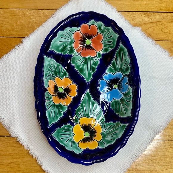 Mexican Talavera Pottery Trinket Tray/Dish - Picture 4 of 8